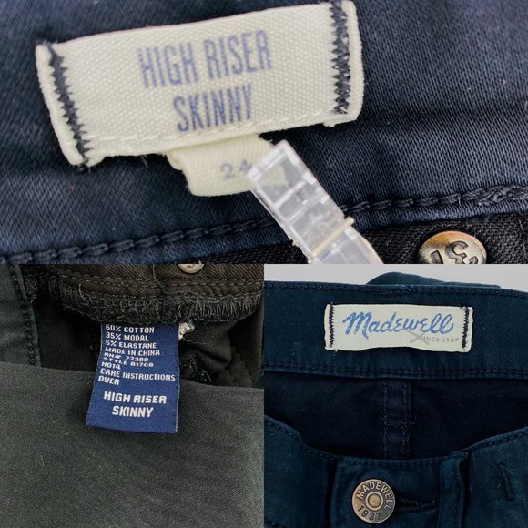 Madewell High Rise Skinny Stretch Jeans Size 24 - Picture 7 of 7